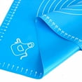 thumbnail image 1 of ACDANC Silicone Baking Mat with Measurements -Pastry Mat |Non Slip Non Stick| Pastry Rolling,Counter Mat,Dough Rolling Mat,Oven Liner,Fondant/Pie Crust Mat (25*18",Blue), 1 of 7