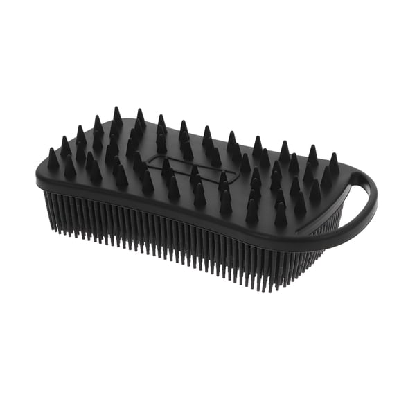 ACDANC Silicone Body Scrubber For Men Double Sided Skin Cleansing Bath Brush Beard Brush Soft Silicone Shower Body Scrubber Brush