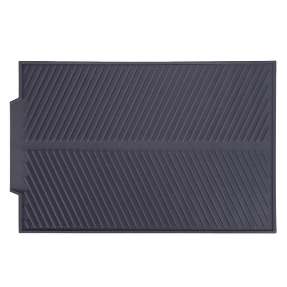 ACDANC Silicone Drain Mat,Rectangle Multi Purpose Mat,Drying Dishes Pad Heat Resistant Slip Proof Tray Draining Board Mat for Dishes Kitchen Sink Counter Top Fridge Drawer Liner