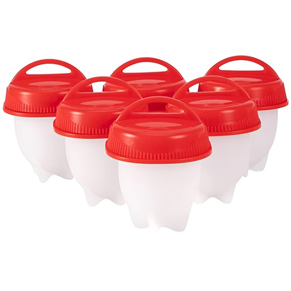 ACDANC Silicone Egg Cooker Pods Set of 6, Shell-Free Boiled & Scrambled Eggs Maker, BPA Free Breakfast Meal Prep Containers for Microwave, Dishwasher Safe Kitchen Gadget