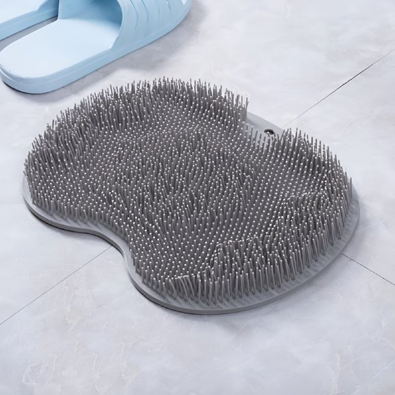 ACDANC Silicone Hands-Free Back Scrubber for Shower, Non-Slip Suction Cup Body and Foot Massager Mat, Easy Clean Bath Brush for Relaxing Exfoliation
