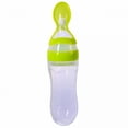 thumbnail image 1 of ACDANC Silicone Squeeze Feeding Rice Cereal Bottle with Spoon, Soft-Tip Dispensing Spoon for Baby, 1 of 4