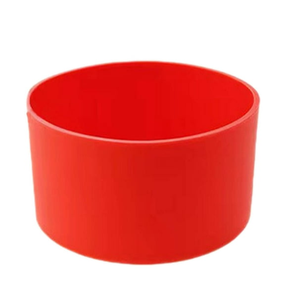 ACDANC Silicone Water Bottle Boot,Compatible Cups Slip Protective Sleeve,Adjustable Size Anti Slip Protective Sleevey,Red