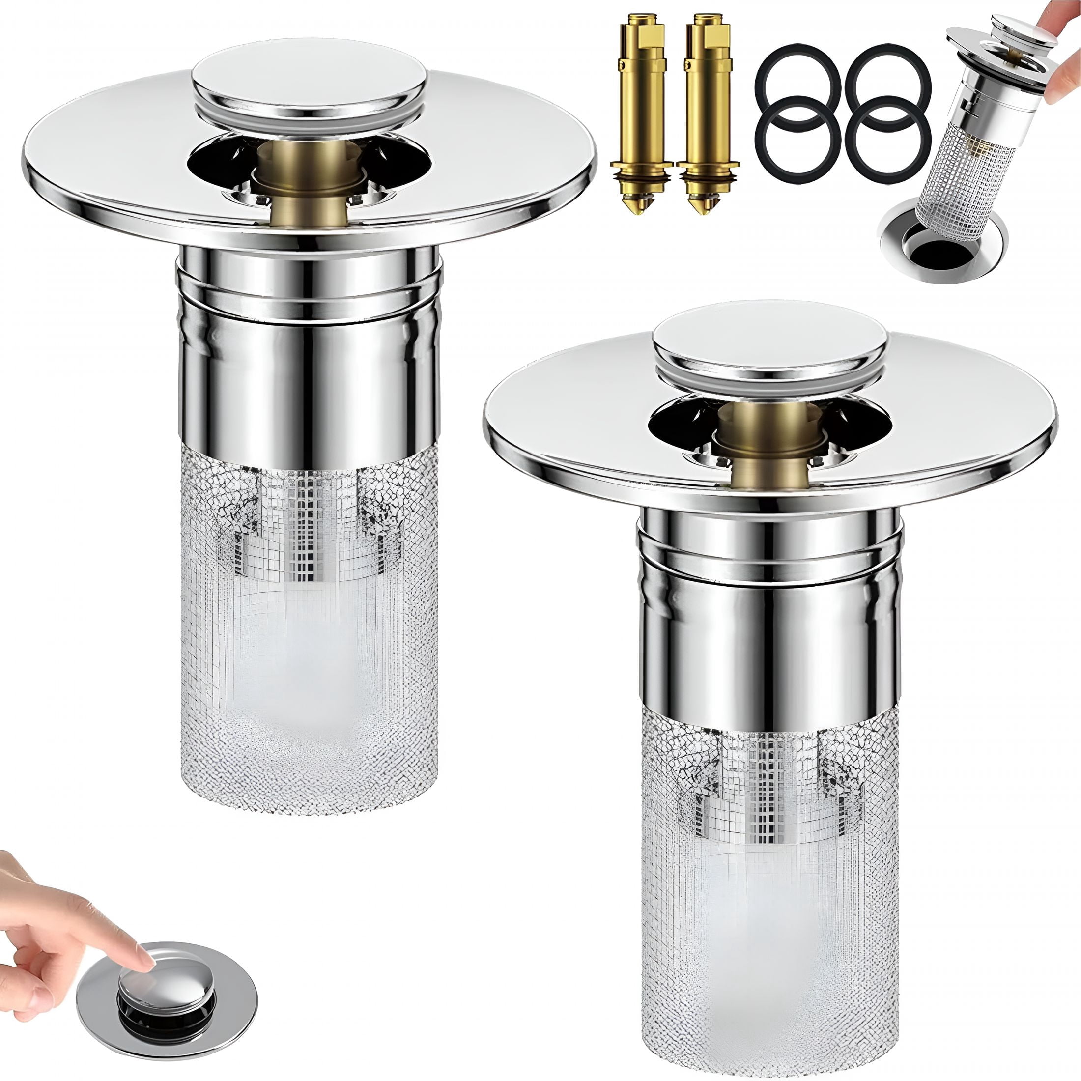 ACDANC Sink Stopper,Drain Plug,Sink Drain,Universal Pop Up Sink Drain ...