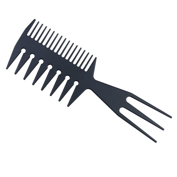 ACDANC Slicked-Back Combs 3 in 1 Fish Tail Bone Shape Hair Extensions Detangling Styling Coloring Comb for Salon Barbers Mohawk Undercut Bowl Cut Quiff Hair Comb