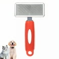 thumbnail image 1 of ACDANC Slicker Brush for Dogs,Dog Brush for Long Haired Dogs,Metal Needle Comb Slicker Brush,Red2, 1 of 6