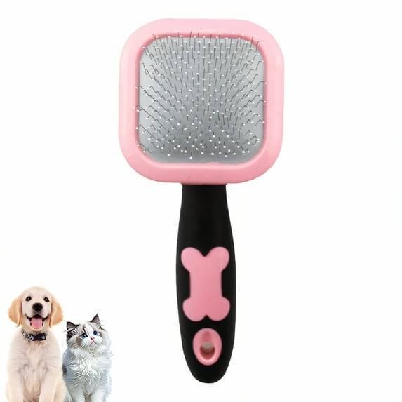 ACDANC Slicker Brush for Dogs,Dog Brush for Long Haired Dogs,Slicker Brush,Pink2