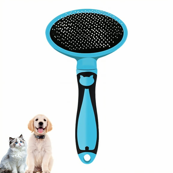 ACDANC Slicker Brush for Dogs,Deshedding Dog Brush,For Long/Short Hair Cat Brush for Shedding,Blue