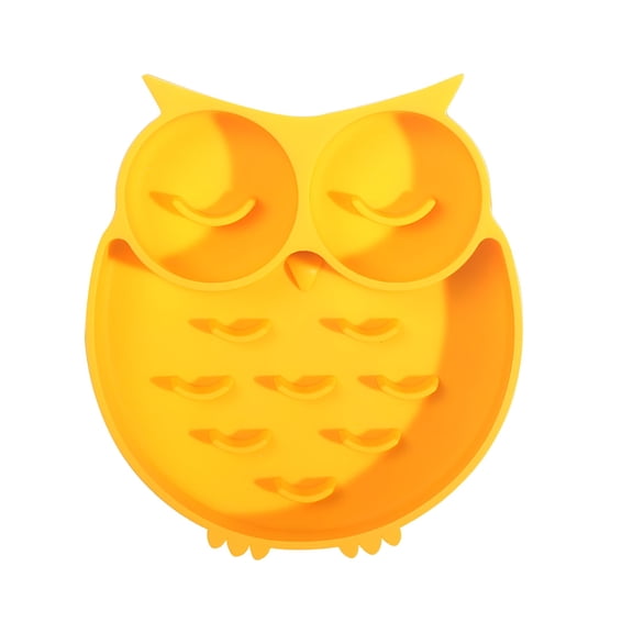 ACDANC Slow Pet Bowl,Silicone Fun Bowl Slow Feeder,Anti-Gulping Dog Cat Owl Shape Slow Feeder Stop Bloat,Slow Eating Bowl