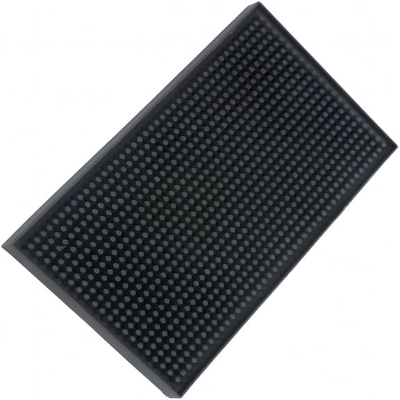 ACDANC Small Black Bar Mat, Non-Slip Spill Mat for Kitchen Countertop
