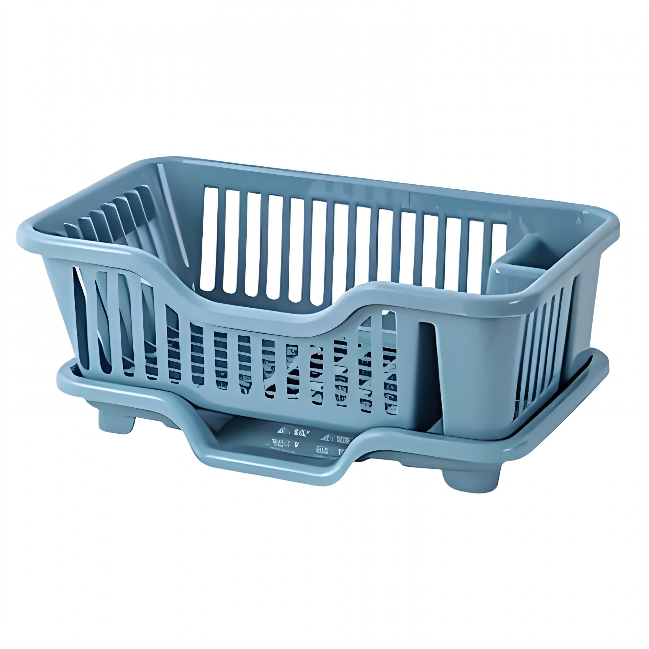 ACDANC Small Dish Drying Rack,1Layer Dish Drainer,Dish Drying Rack in Sink,Blue