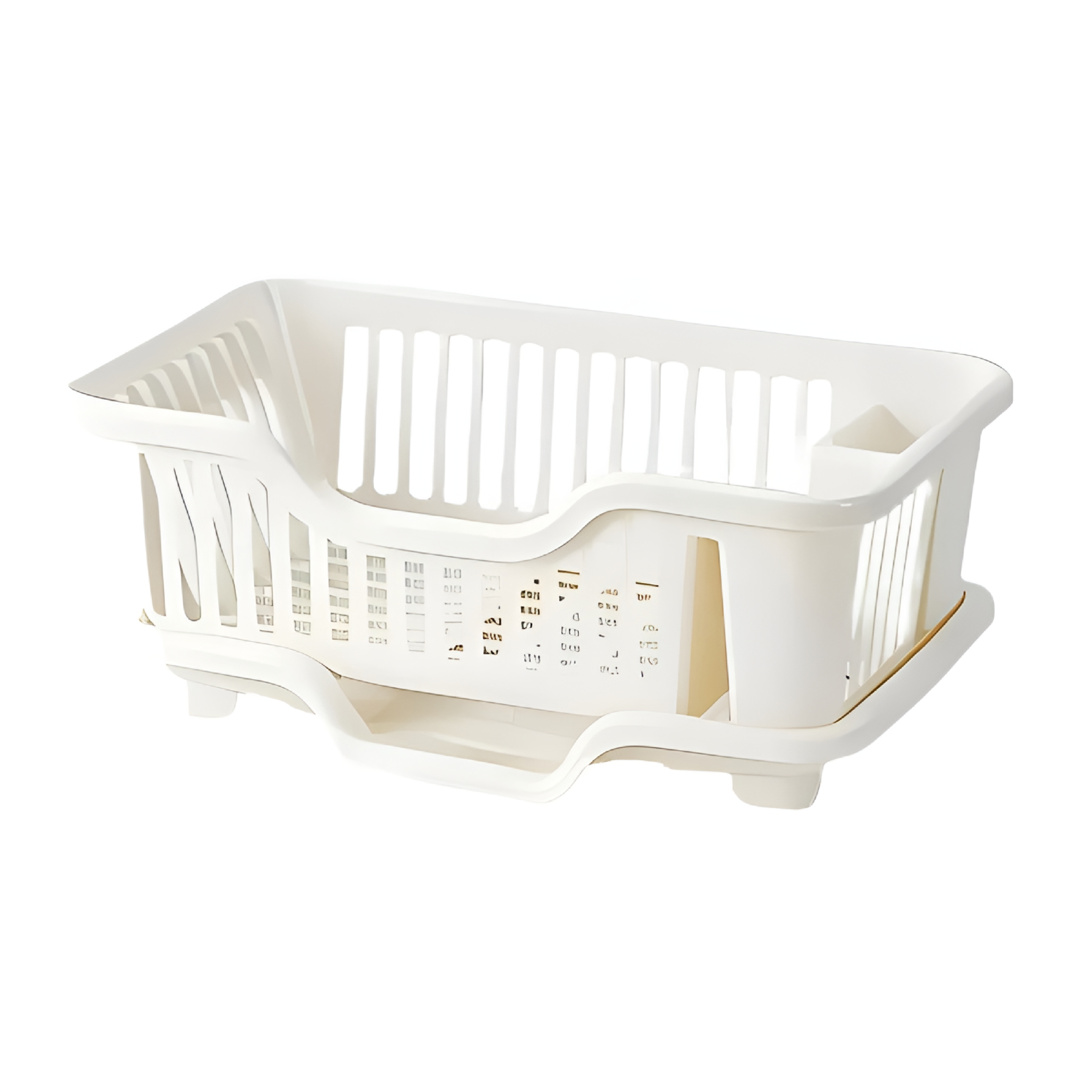 ACDANC Small Dish Drying Rack,Multi-Use Storage Dish Drying Rack in Sink,Anti-Slip Base Over the Sink Dish Drainer Drying Rack,White