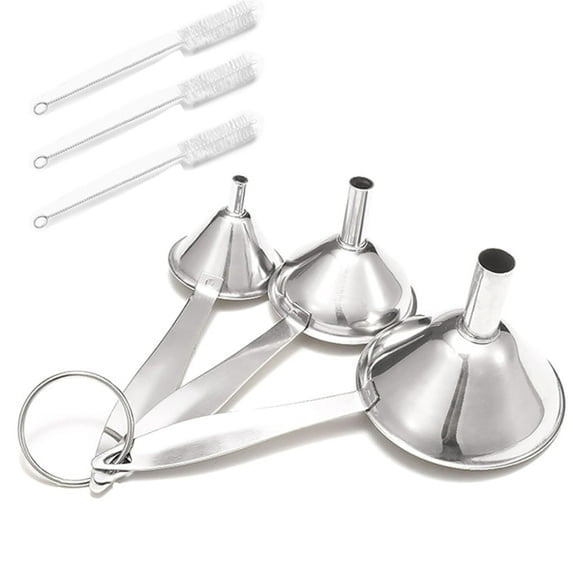 Fuunels ACDANC Small Funnels for Filling Bottles,3 Pcs Stainless Steel Kitchen ...