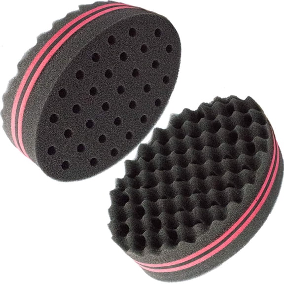 ACDANC Small Holes Hair Sponge for Twists and Dreads Barber Afro Wave Nappy Sponge Brush for Curls Women Men Natural Hair 1 Pcs Twist Small Holes Hair Sponges for Black Men Curls