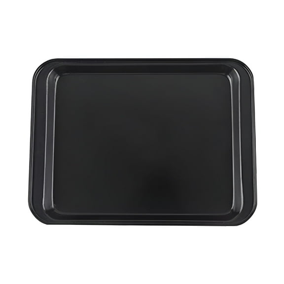 ACDANC Small Non Stick Baking Pan for Oven 10X7 Inch Rectangular Cookie Sheet Cake Tray Commercial Grade Carbon Steel Black