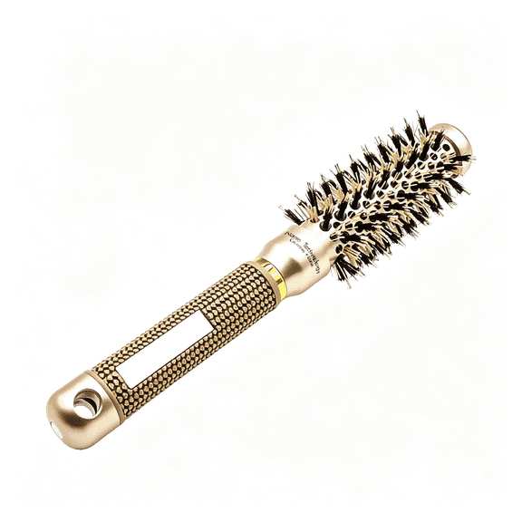 ACDANC Small Round Brush for Blow Out,Nano Thermal Ceramic Ionic Round Hair Brush with Boar Bristles,Boost Shine&Volume,For Short Hair with Quick Blow Drying&Salon Styling-2.3'',Barrel 1.3''