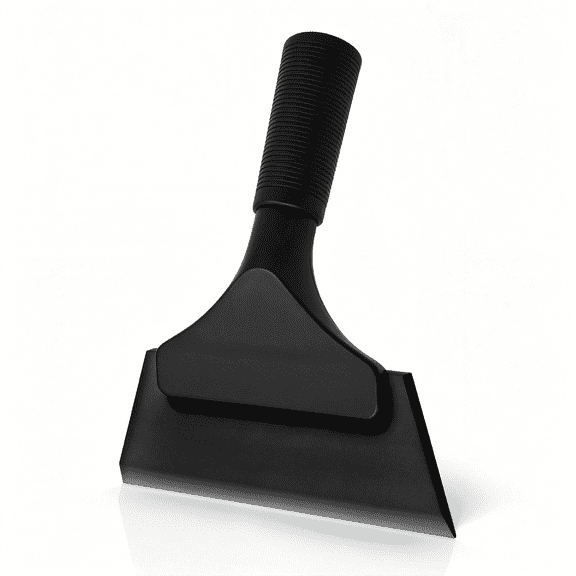 ACDANC Small Squeegee 5" Rubber Window Tint Windshield Scraper for Car,Glass,Mirror,Shower,Door,Bathroom Cleaning Ice Snow Scraper (Pure Black) Shower Door Squeegee