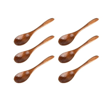 ACDANC Small Wooden Spoons Ergonomic Design Wooden Spoons for Cooking Natural Wood Wooden Spoon Cusp