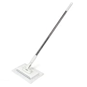 ACDANC Snap Grip Mini Mop,Zero-Touch Clip Sweeper Mopping Stick,Convenient Cloth-Changing Mini Mop,360 Rotating Head,Locking Handle Wet and Dry for House Wall Bathroom Toilet Corners Door