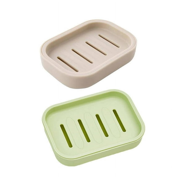 ACDANC Soap Dish,Minimalist Japanese Soap Holder,Stylish Soap Dish for Shower,Compact Practical Soap Container,Khaki&Green