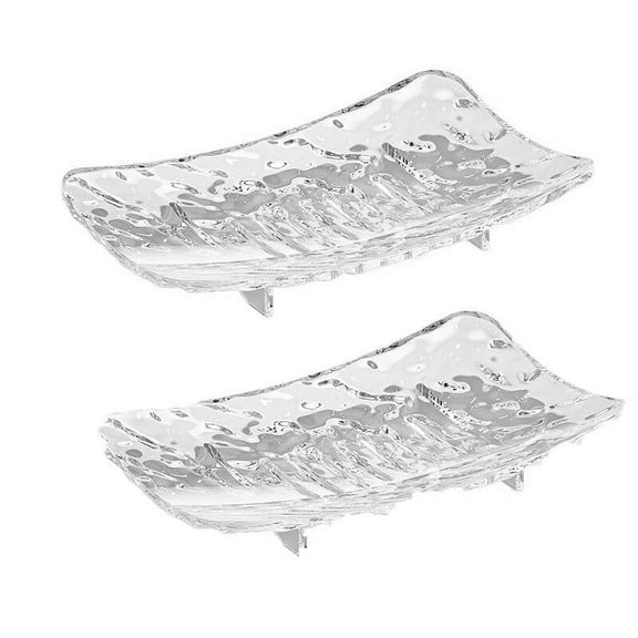 ACDANC Soap Dish,Clear Material Soap Holder,Transparent Surface Soap Dish for Shower,Long-Lasting Clarity Shower Soap Holder,