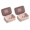 thumbnail image 1 of ACDANC 2Pcs Soap Dish,Plastics Travel Soap Dish,Transparent Box Cover Soap Holder,5"X4"X2", 1 of 3