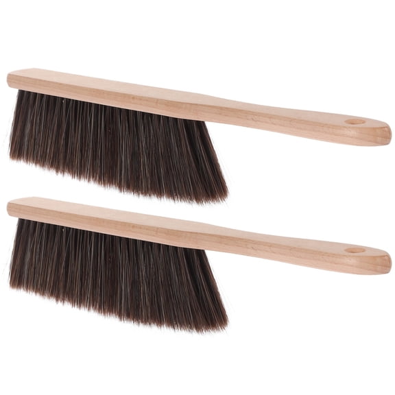 ACDANC Soft Bristle Wood Handheld Broom Practical Cleaning for Home Car Furniture Desks