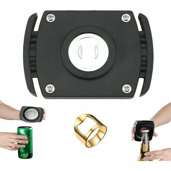 ACDANC Soft Edge Soda Can Opener,Can Top Remover,Drop Top Can Opener,Can Cutter Top Remover,Soda Can Opener Tool (Black)