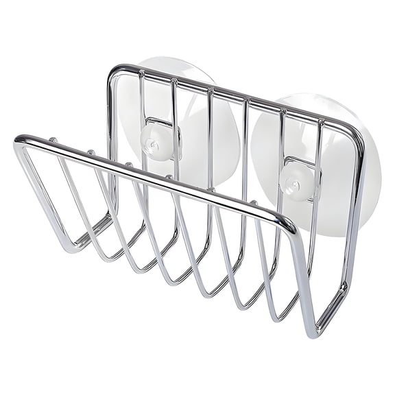 ACDANC Sponge Holder for Kitchen Sink,Stainless Steel No-Drill Suction Caddy Sponge Holder,Rust-Resistant Organizer,Silver,4.15x2.36in