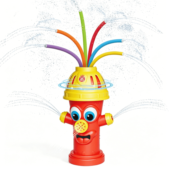 ACDANC Sprinkler for Kids and Toddlers  6 Wiggle Tubes Outdoor Toddler Toys for Backyard Water Games, Attaches to Garden Hose, Fun Water Toy for 3 4 5 6 7 8 Year Old Boys Girls