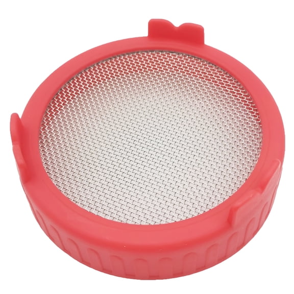 ACDANC Sprouting Lid for Wide Mouth Mason Jars, Plastic Sprout Cap with Stainless Steel Screen, Easy Drainage Seed Germination Accessory for Household