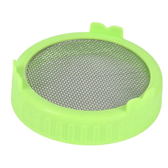 ACDANC Sprouting Lids,Plastic Sprouting Lids with Stainless Steel for 86Mm Wide Mouth Mason Jar,Sprouts Mesh Lids - Canning Jars for Growing Broccoli Seeds,Alfalfa,Bean Sprouts