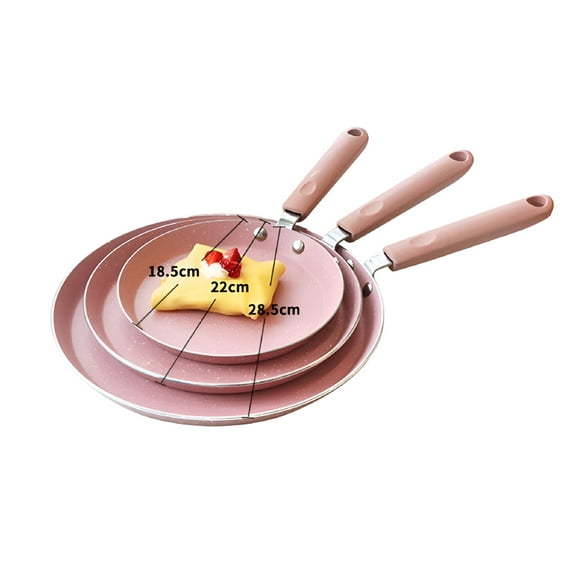 ACDANC Square Non Stick Crepe Pan Frying for Restaurant Pink