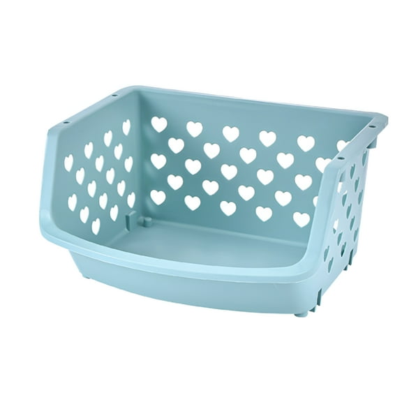 ACDANC Stackable Fruit Vegetable Basket, Large Stackable Storage Bins, Kitchen Countertop Organizer Wire Storage Bin for Potato Onion Tomato Pantry Baskets Cabinet Hanging Baskets for Organizing