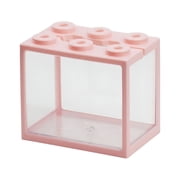 ACDANC Stackable Mini Fish Tank with 6 Ventilation Holes, Clear