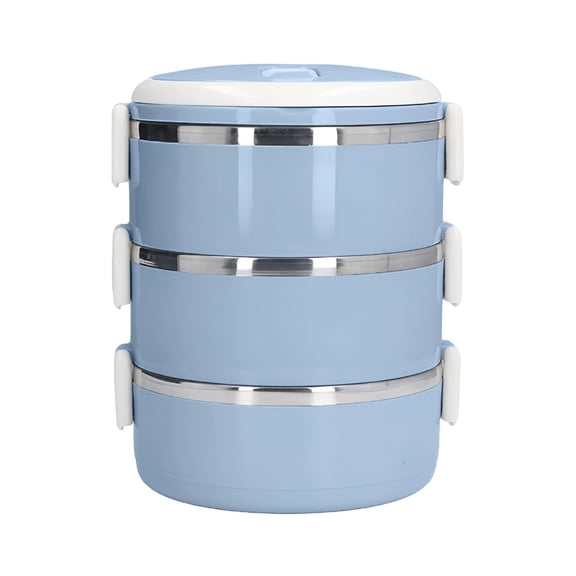 ACDANC Stackable Stainless Steel Thermal Compartment Lunch Stackable Stainless Steel Thermo Bento Lunch Box Hot Food Containers for Adults Men Women
