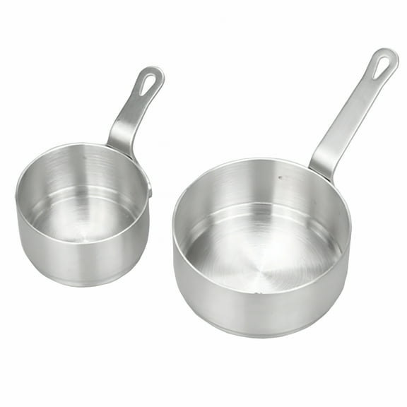ACDANC Stainless Saucepan Small Cooking Pot Pan Milk Warmer 50Ml and 100Ml 2 x Sauce Cups