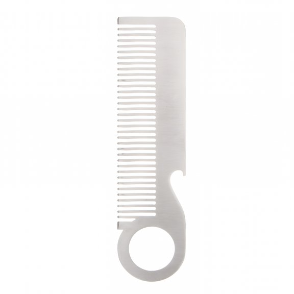 ACDANC Stainless Steel Beard Comb, Fine Tooth Mustache Grooming Tool for Men, Anti-Static Facial Hair Styler with Rounded Tips