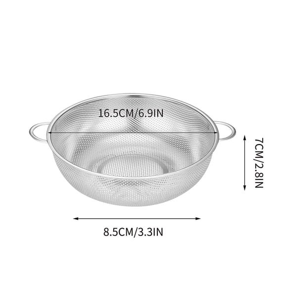 ACDANC Stainless Steel Colander Sieves, Kitchen Fine Mesh Strainer Net Baskets, Rice Washing Bowl Colander Sieve for Pasta Noodles Vegetable Fruit