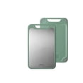 thumbnail image 1 of ACDANC Stainless Steel Cutting Board Double-Sided Functionality Steel Cutting Boards for Kitchen Double-Sided Functionality Steel Cutting Board Green Style 1, 1 of 2