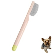 ACDANC Stainless Steel Dog Eye Comb - Small Design for Pet Facial & Paw Grooming, Round-Tip Arc Teeth, Abs Handle, Puppy Flea Brush, Fit Yorkie, Shih Tzu, Maltese Maltipoo Pomeranian
