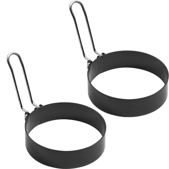 ACDANC Stainless Steel Egg Shaper with Handle, Round Egg Ring