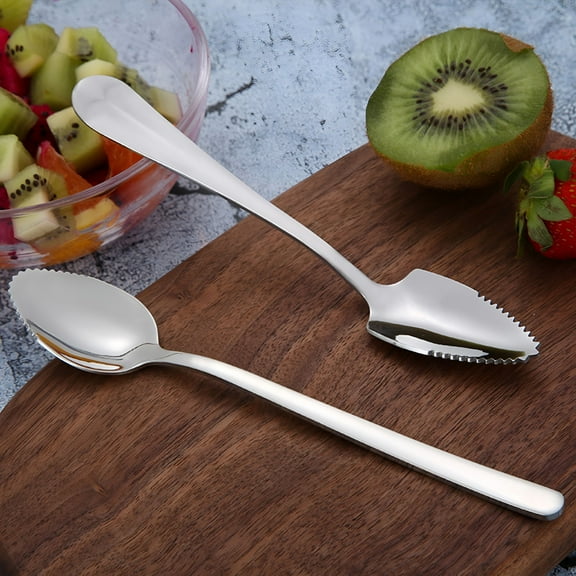 ACDANC Stainless Steel Grapefruit Spoons for Citrus Fruit,Finish Serrated Grapefruit Spoons,Watermelon Dessert Spoon