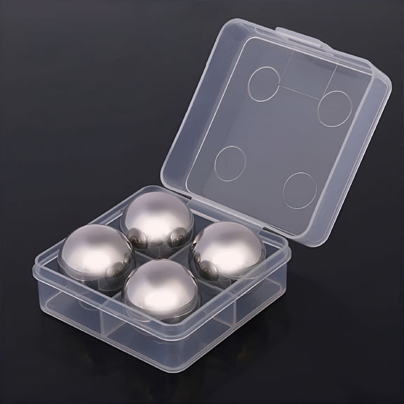 ACDANC Stainless Steel Ice Cubes Reusable Metal Chilling Stones with Whisky Keep Cold Ice Cube Tray Machine Pack
