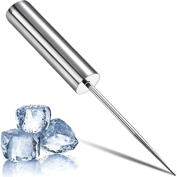 ACDANC Stainless Steel Ice Pick Ice Crusher Ice Chisel Removal Pick Crushed Ice Tool for Kitchen Bars Bartender Picnics Camping and Restaurant (8 Inch)