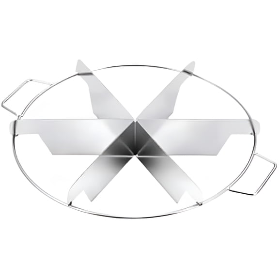 ACDANC Stainless Steel Pie Cutter,13.39 Inches Diameter Cake Knives Rust Proof Cake Divider with Side Handle Press,Non Stick Pie Cutting Divider for Cookie Pizza Cheesecake (6 Cut)