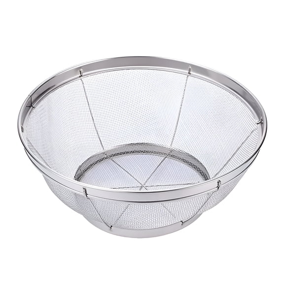 ACDANC Stainless Steel Rice Sieve Bowl Fine Mesh Strainer Large Metal Colander for Rice Yogurt Meat Drying Net (Small Size)