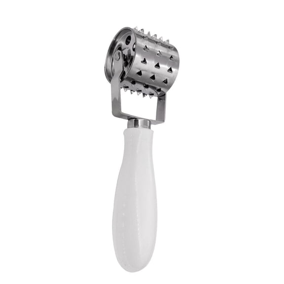 ACDANC Stainless Steel Roll Meat Tenderizer Machine Steak Meat Loosening Machine Steak Tenderizers Kitchen Rolling Meat Tenderizing Needle Hamstring (White)