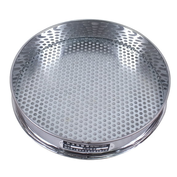 ACDANC Stainless Steel Soil Sifter with 7mm Mesh, 8 Inch Garden Compost Screen for Separating Rocks and Debris, Durable Sand and Gravel Sieve for Potting, Worm Castings, and Seed Starting