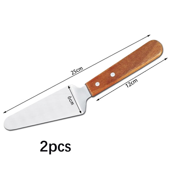 ACDANC Stainless Steel Spatula/Palette Knife/Griddle Spatula/Turner/Flat Top Spatula with Wooden Handle,Pizza Approx. 11 Inches),Pack of 1 Pizza Spatula